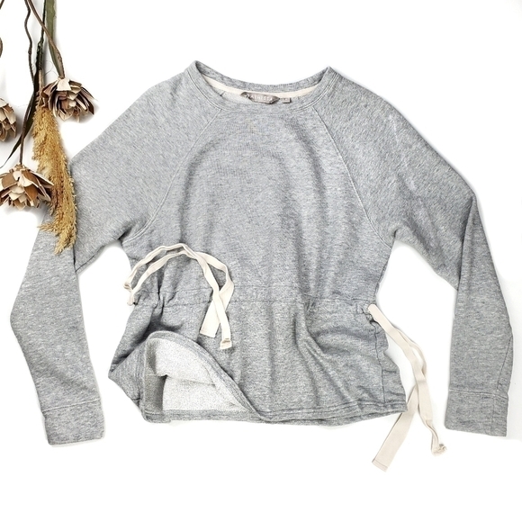 ATHLETA Grey Cinch Waist Modal Blend Sweater Small - Picture 15 of 16